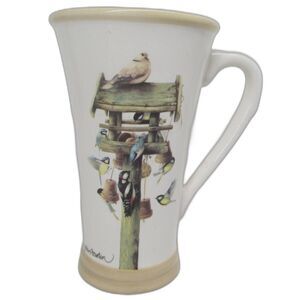 Marjolein Bastin Tall Latte Mug Natures Sketchbook Bird House Feeder Mug